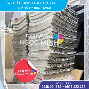 In sách đóng gáy lò xo giá rẻ tại Tp HCM
