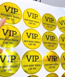Tem nhãn - In decal xi vàng - Ảnh 6