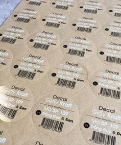 Tem nhãn - In decal giấy Kraft