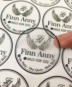 Tem nhãn - In decal trong suốt - Ảnh 2