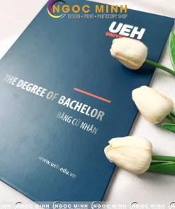 Làm bìa bằng tốt nghiệp, bìa đựng bằng mạ chữ vàng web
