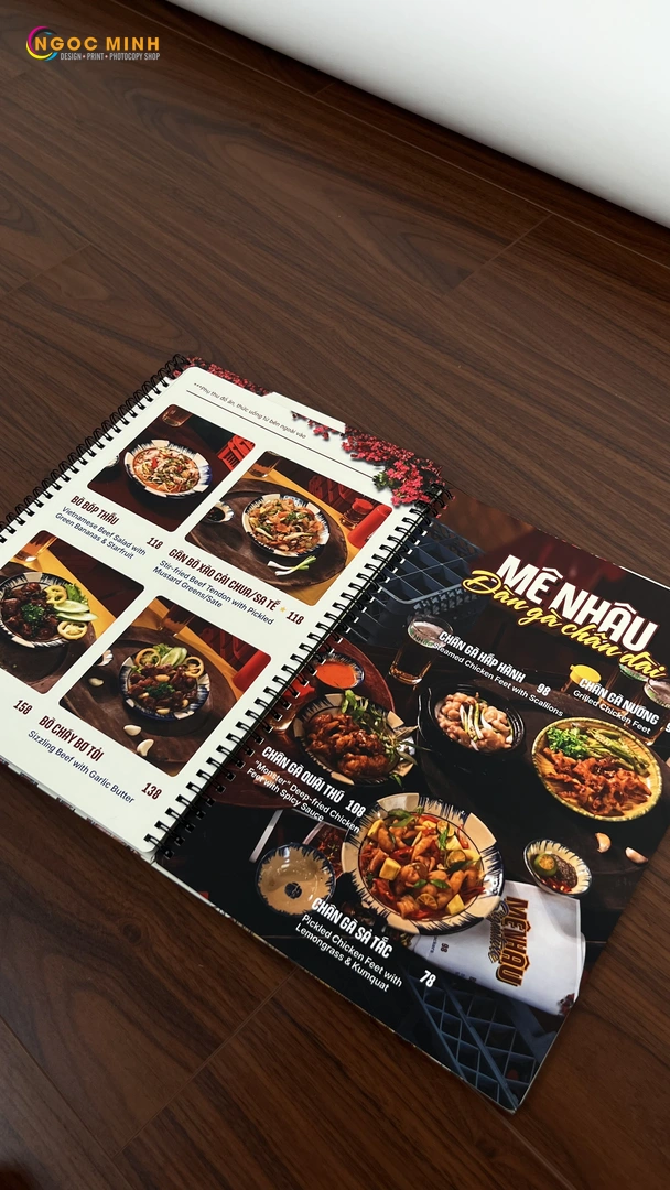 In menu nhà hàng web 10 In menu nhà hàng web 10