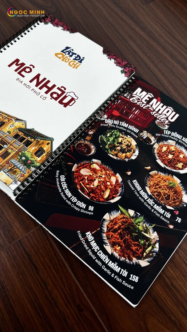 In menu nhà hàng web 14 In menu nhà hàng web 14